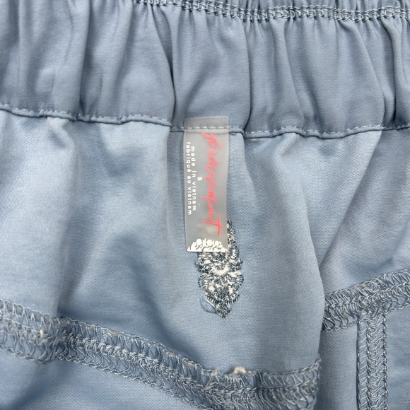 Free People FP Movement Belted Shorts Blue Womens Small Cargo Elastic Waist - Picture 9 of 14